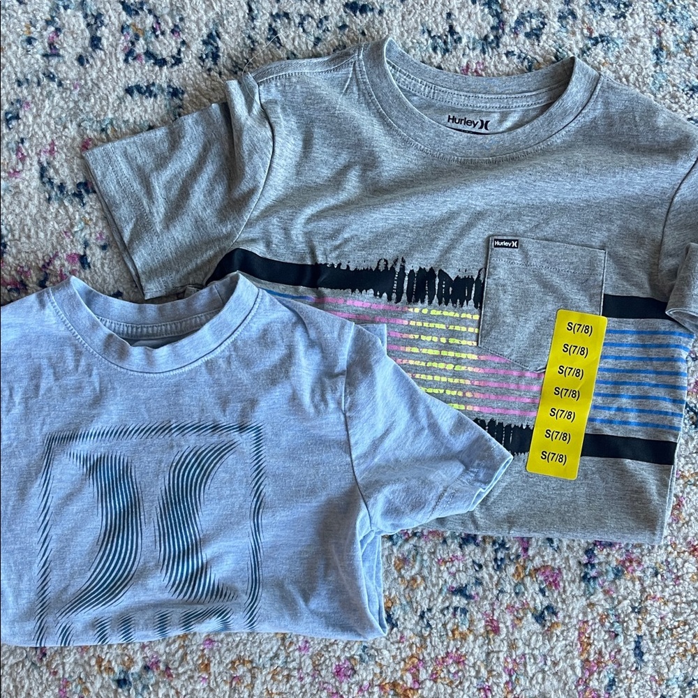 Hurley Kids Gray Short Sleeve Tees Set